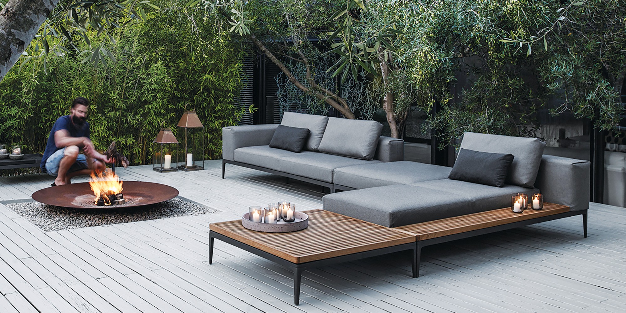 Modern outdoor furniture down to earth living