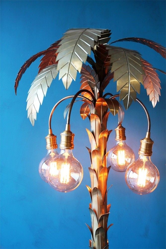 Palm tree floor light floor lights lighting with