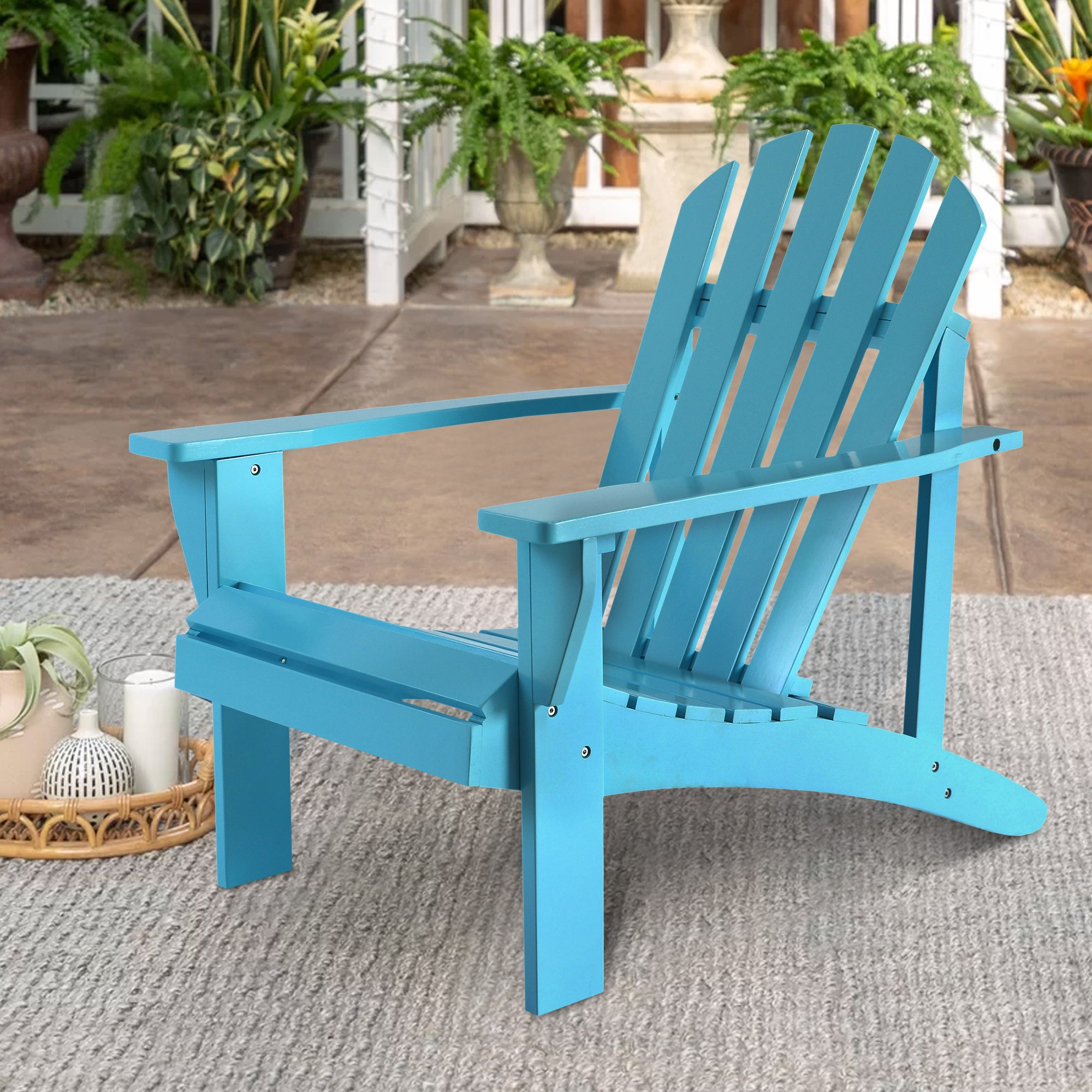 Poplar wood adirondack chair classic outdoor adirondack