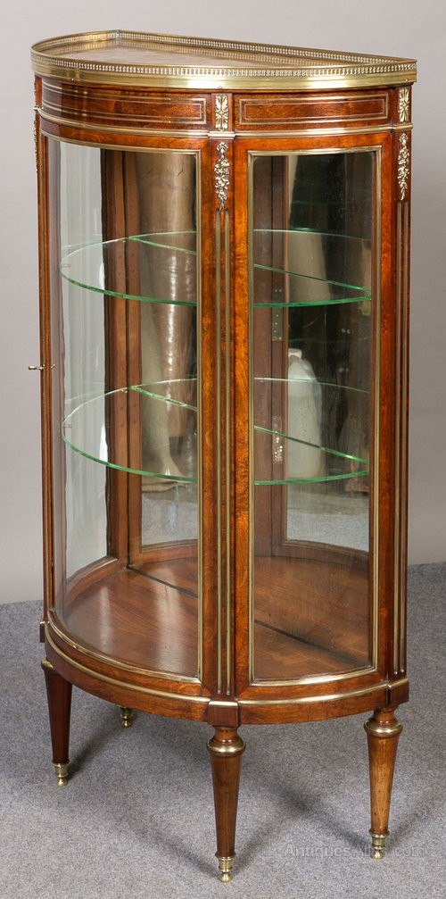 Small french vitrine display cabinet antiques atlas
