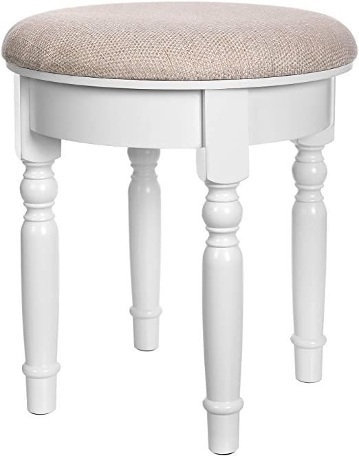 Songmics vanity makeup dressing stool padded bench with