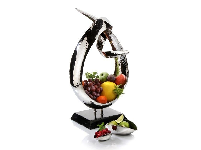 Stainless steel fruit bowl loop by zieher acciaio prodotto