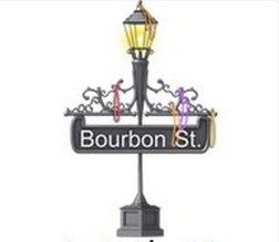 Tapfish decorations bourbon street lamp post