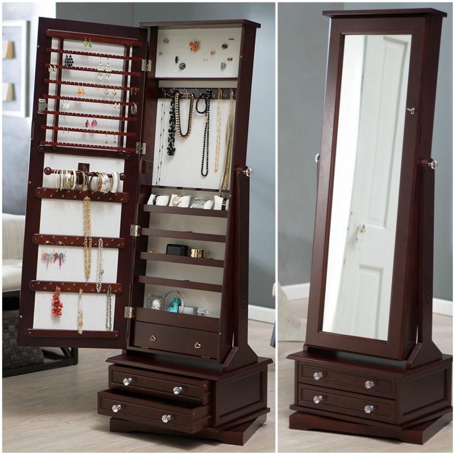 The 15 best standing mirror jewelry armoires zen 1