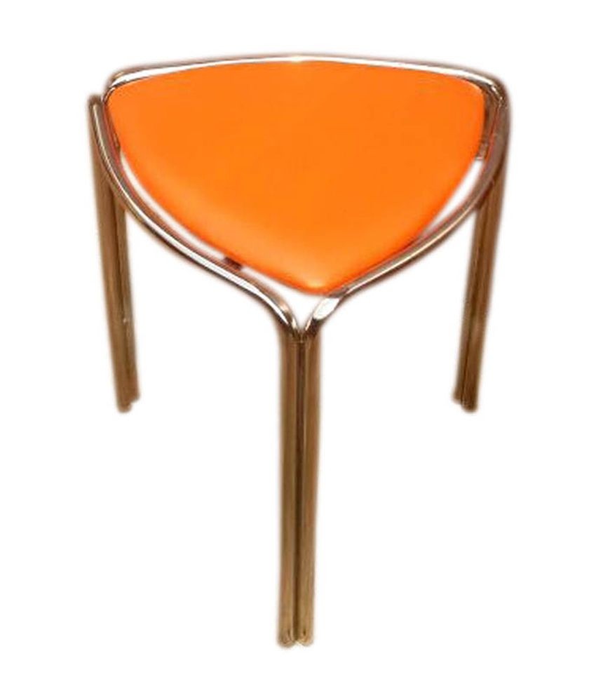 Tripod bar stool in orange buy tripod bar stool in