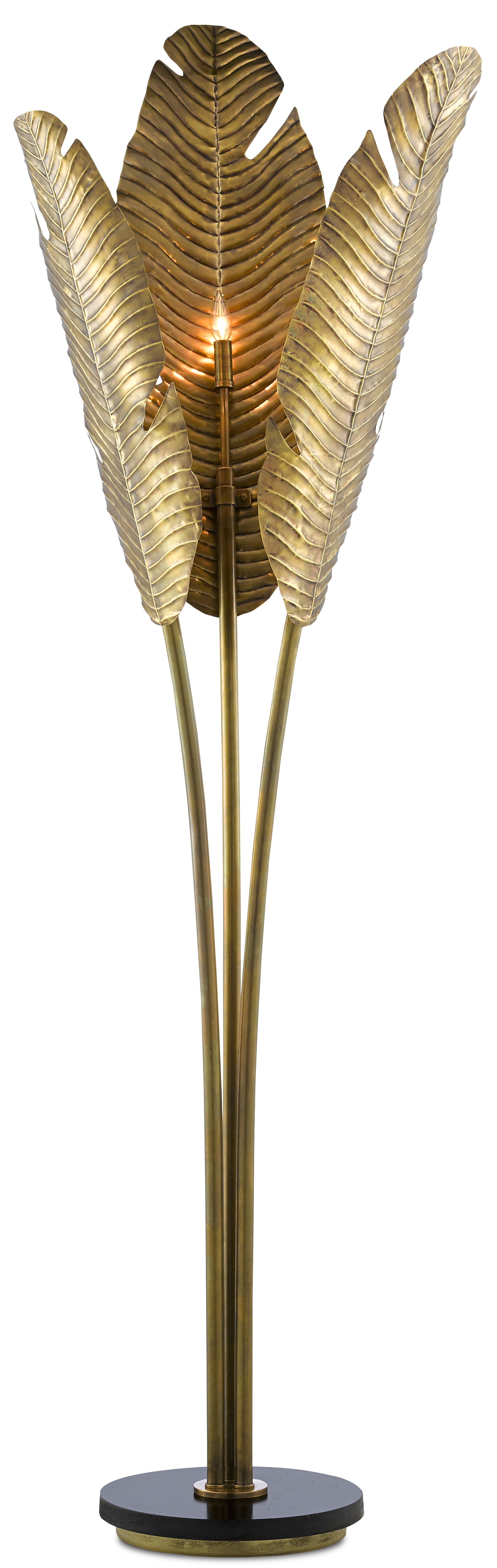 Tropical floor lamp currey and company