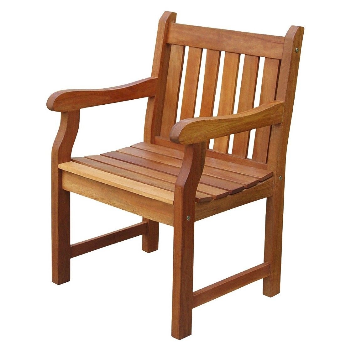 Vifah outdoor wood armchair brown wood arm chair