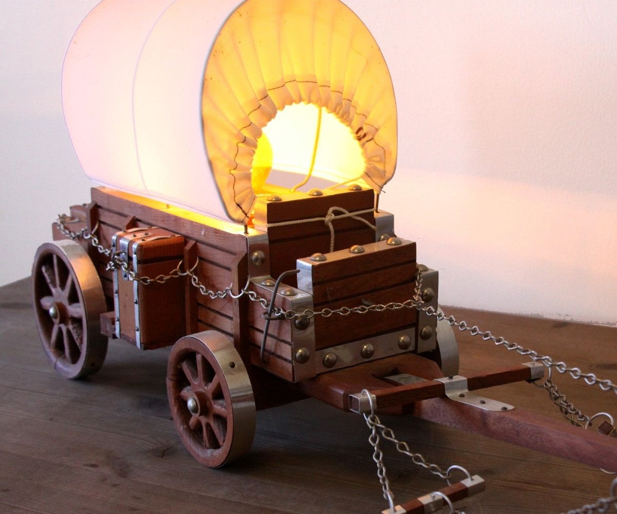 Vintage covered wagon lamp covered wagon wagon vintage