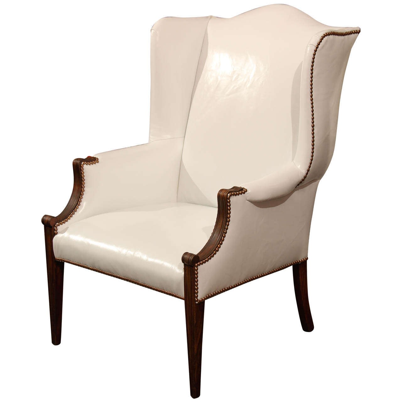 White leather wingback at 1stdibs 1
