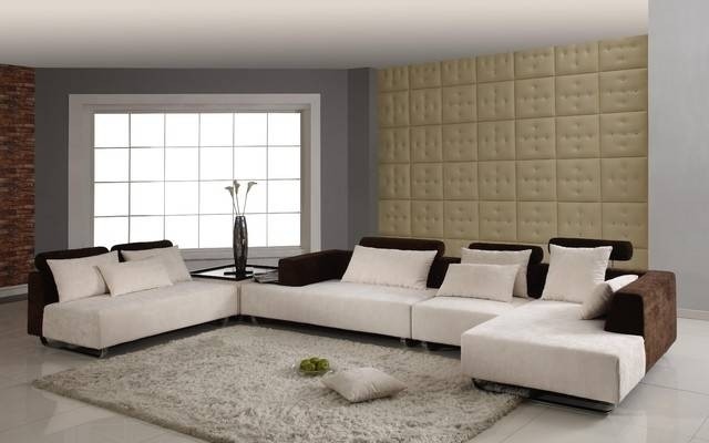 10 best collection of modern microfiber sectional sofas