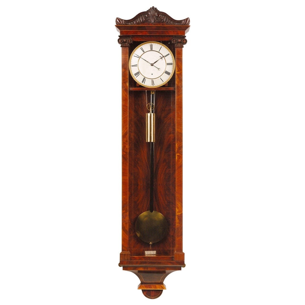 Antique viennese long duration wall clock for sale at 1stdibs