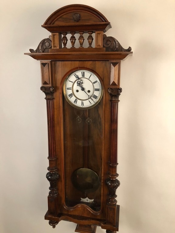 Beautiful german vienna regulator long wall clock