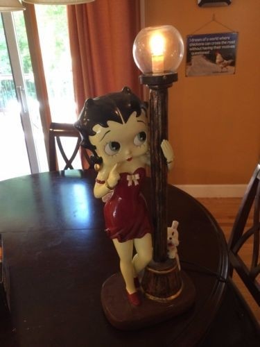 Betty boop large lamp approx 26 tall works great