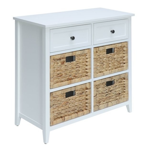 Bowery hill 6 drawers accent chest console table with 4