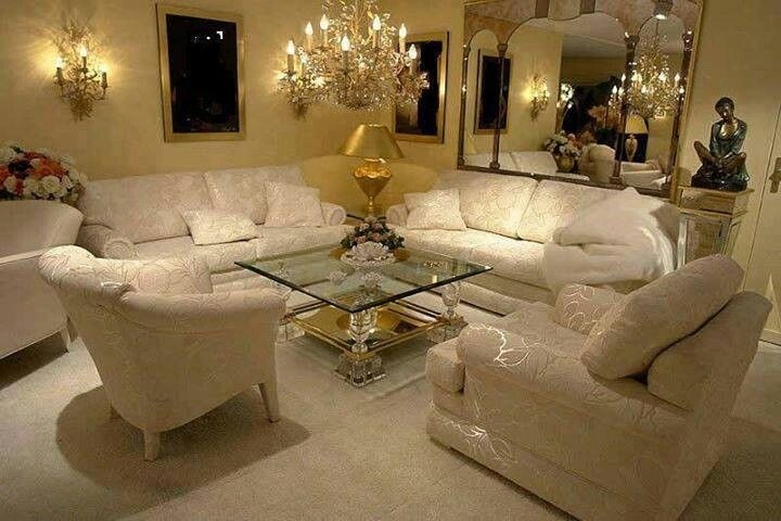 Cream and gold living room set beautiful home pinterest