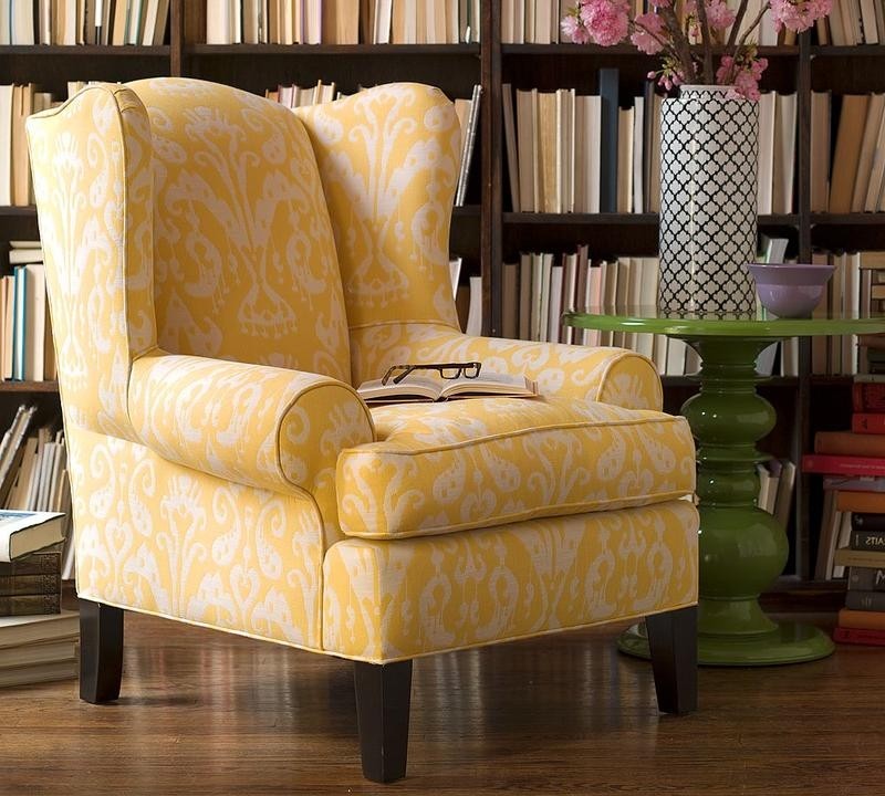 Fabolous yellow wingback chair design ideas rilane 4