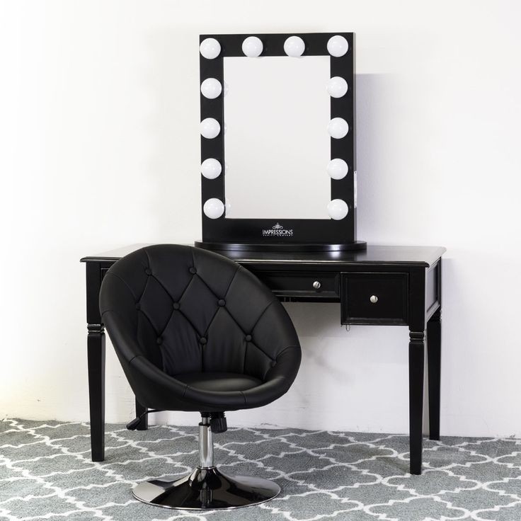 Hollywood vanity mirrors black vanity table black