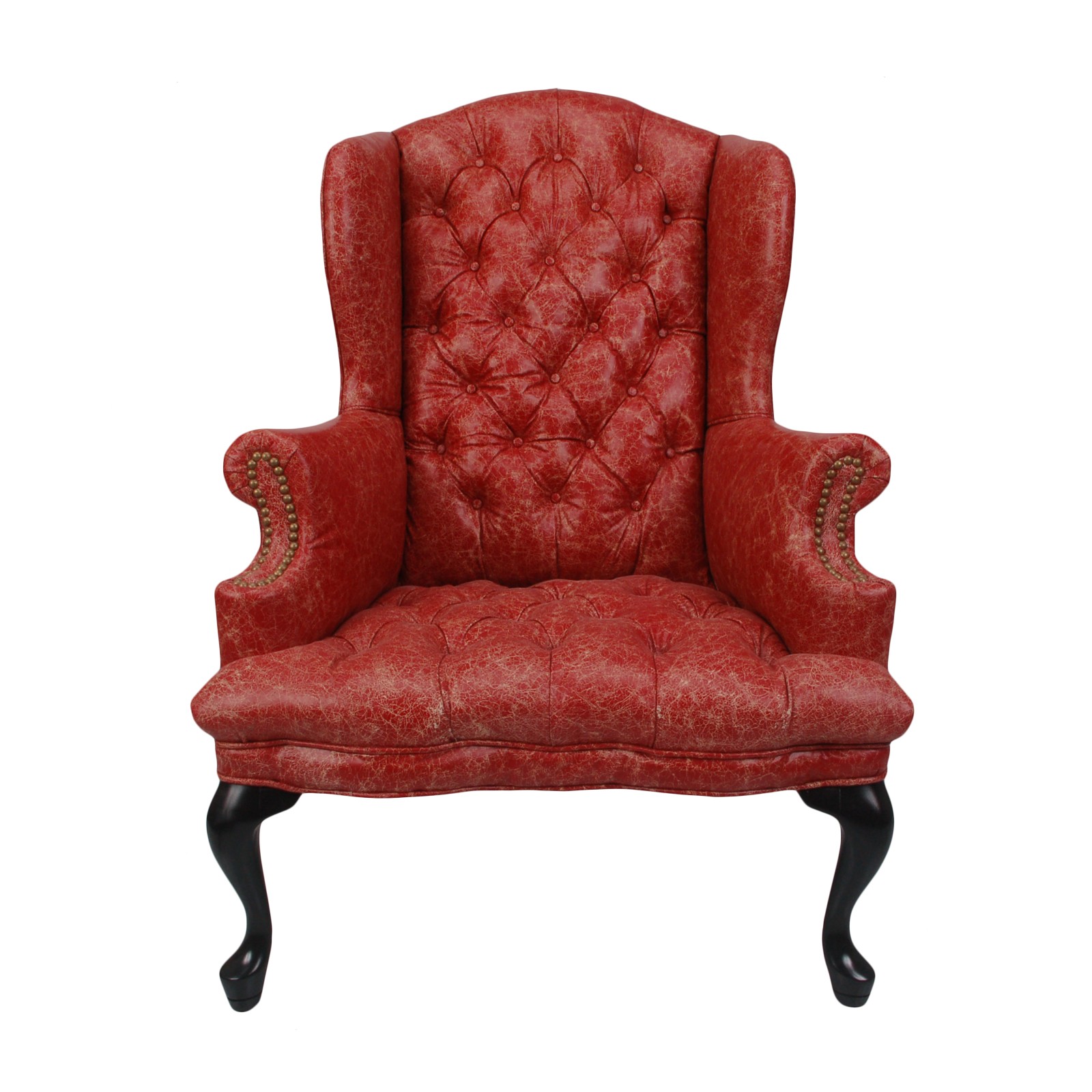 Jonathan wingback chair red formdecor