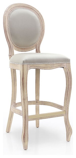 Louis french style oval back bar stool shabby chic bar