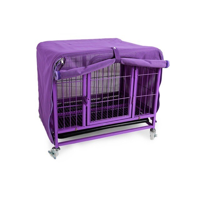 Pet supplies dogs purple strong mesh pet cage cover