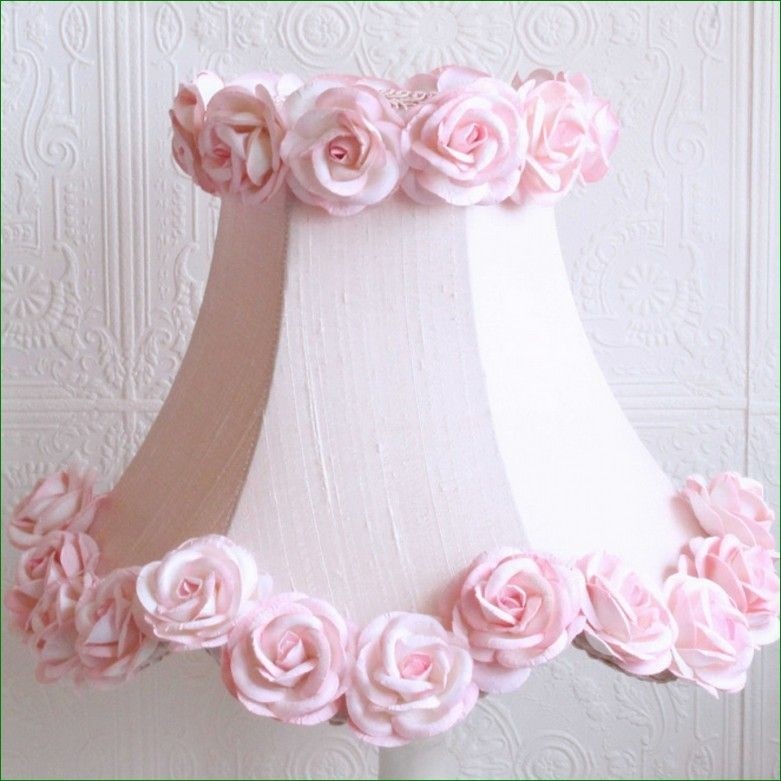 Pink rose lamp shade lighting fixtures antiques in new