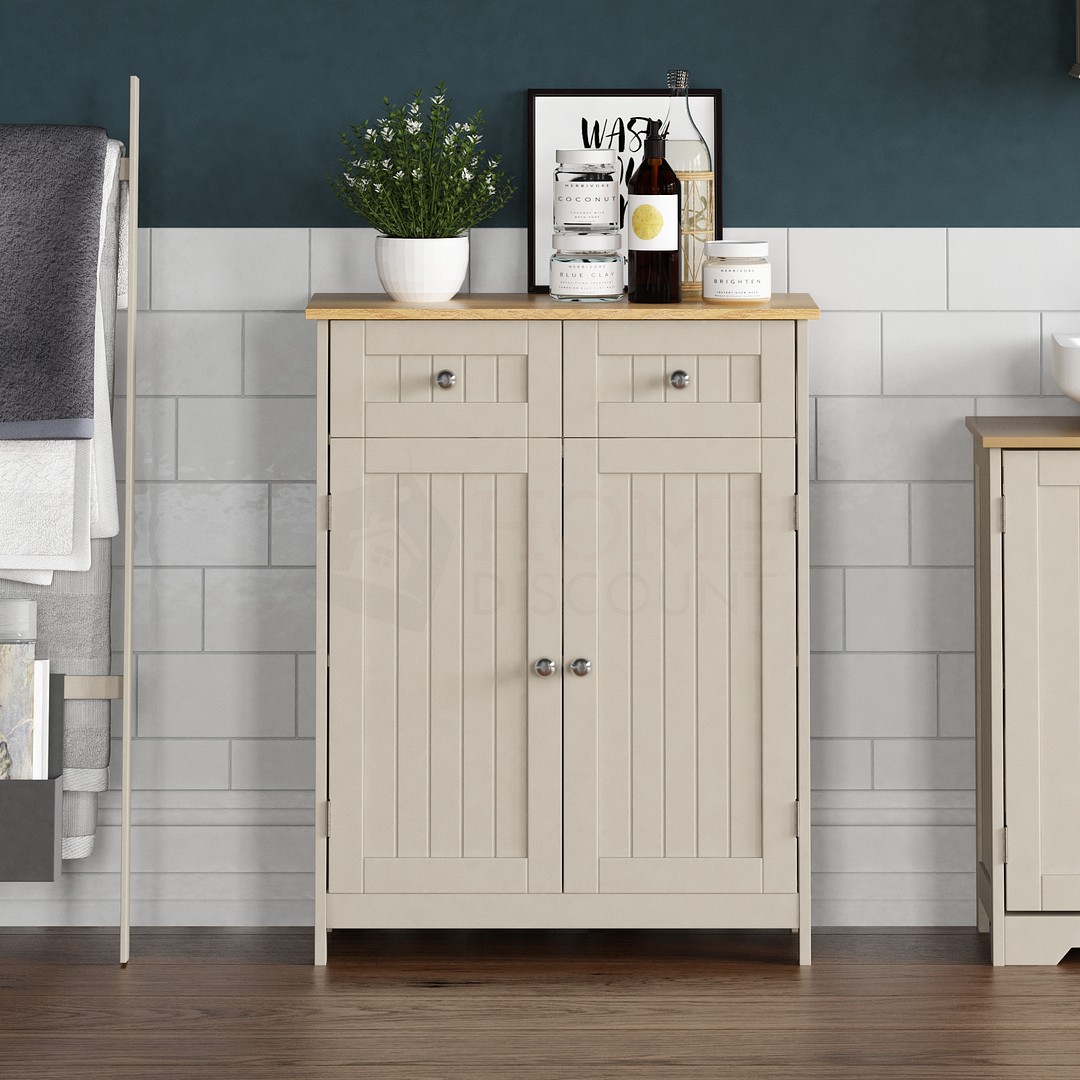 Priano freestanding bathroom cabinet unit vanity cupboard