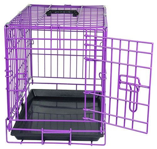 Purple dog crates 1