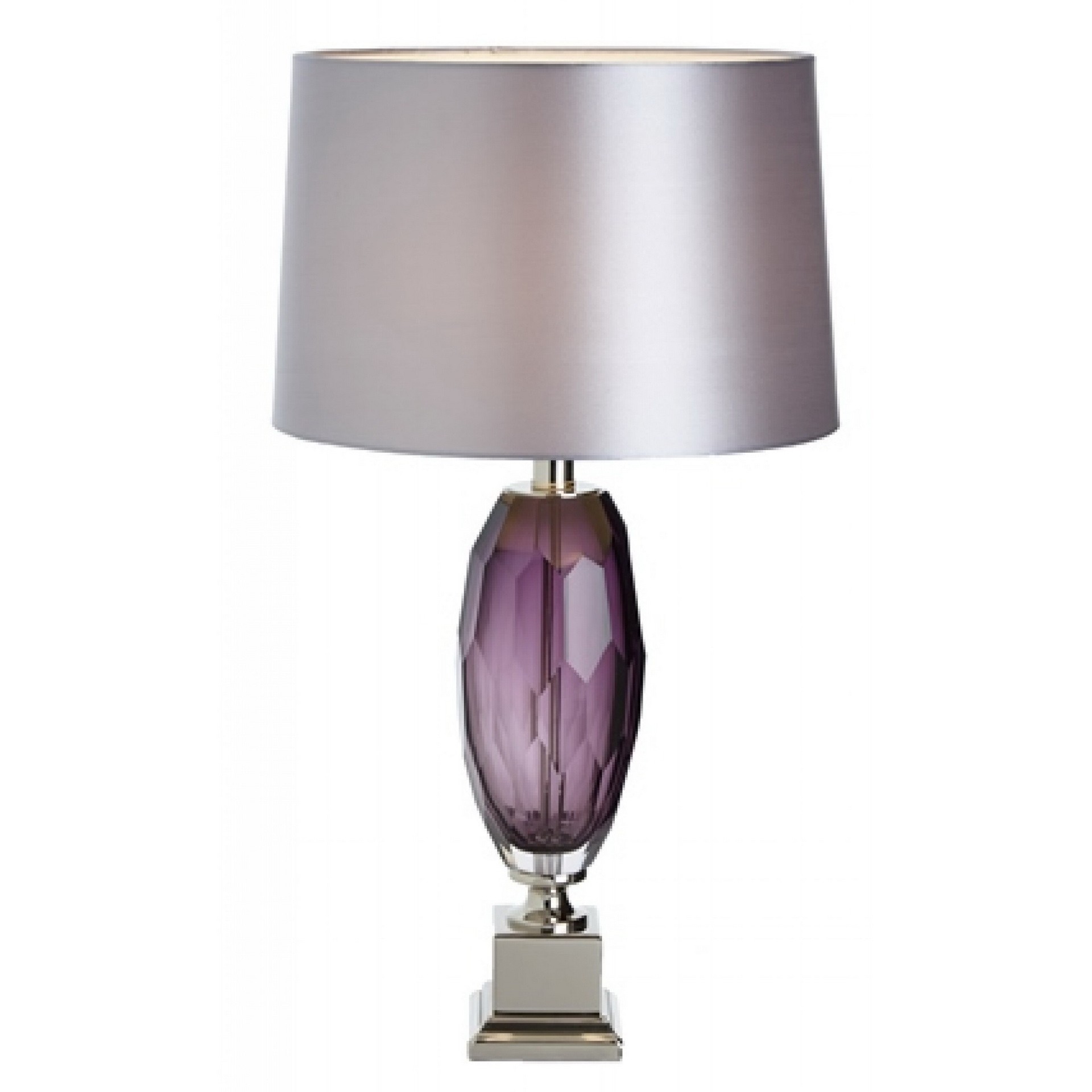 Purple glass table lamp a touch of purple sophistication 3