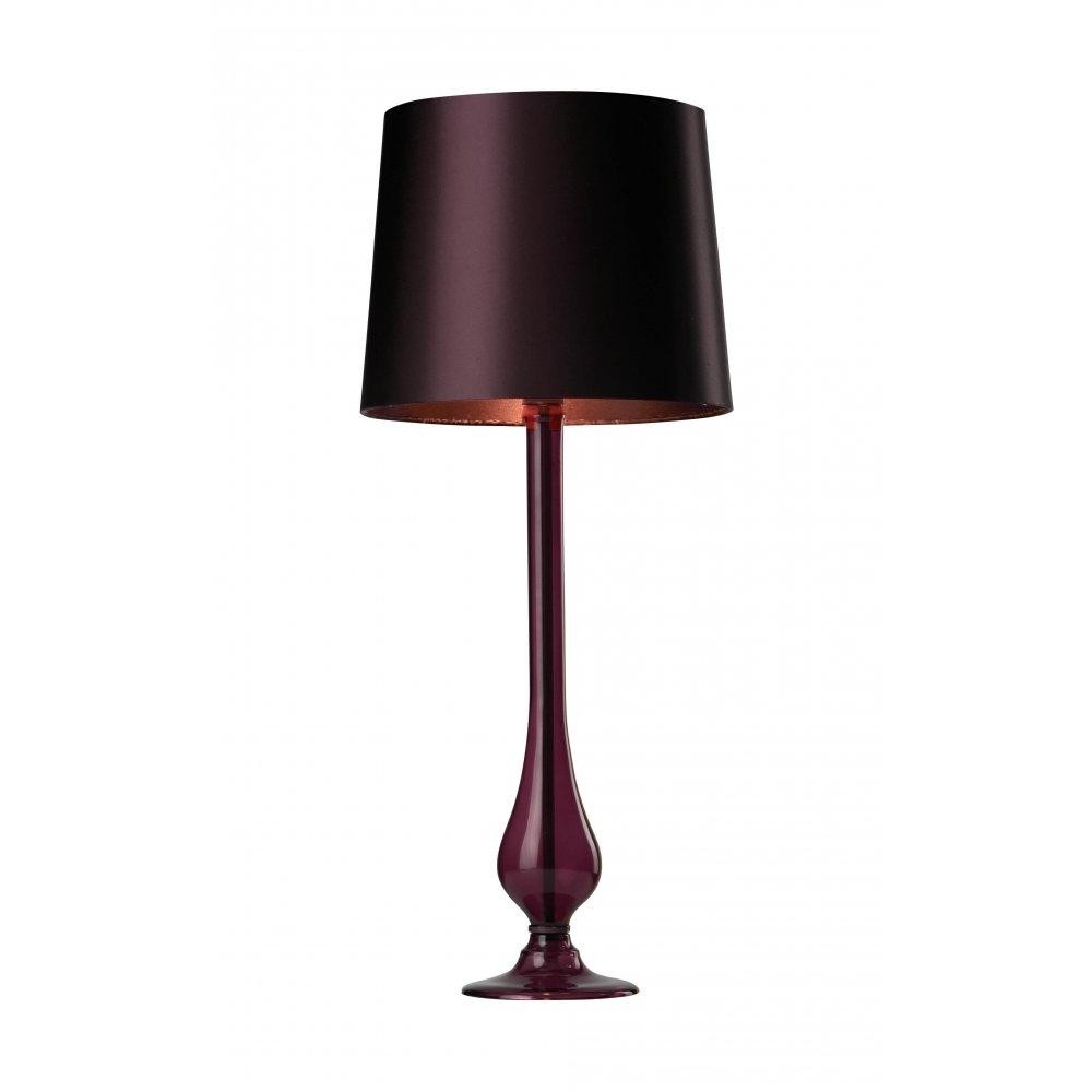 Purple glass table lamp a touch of purple sophistication 7
