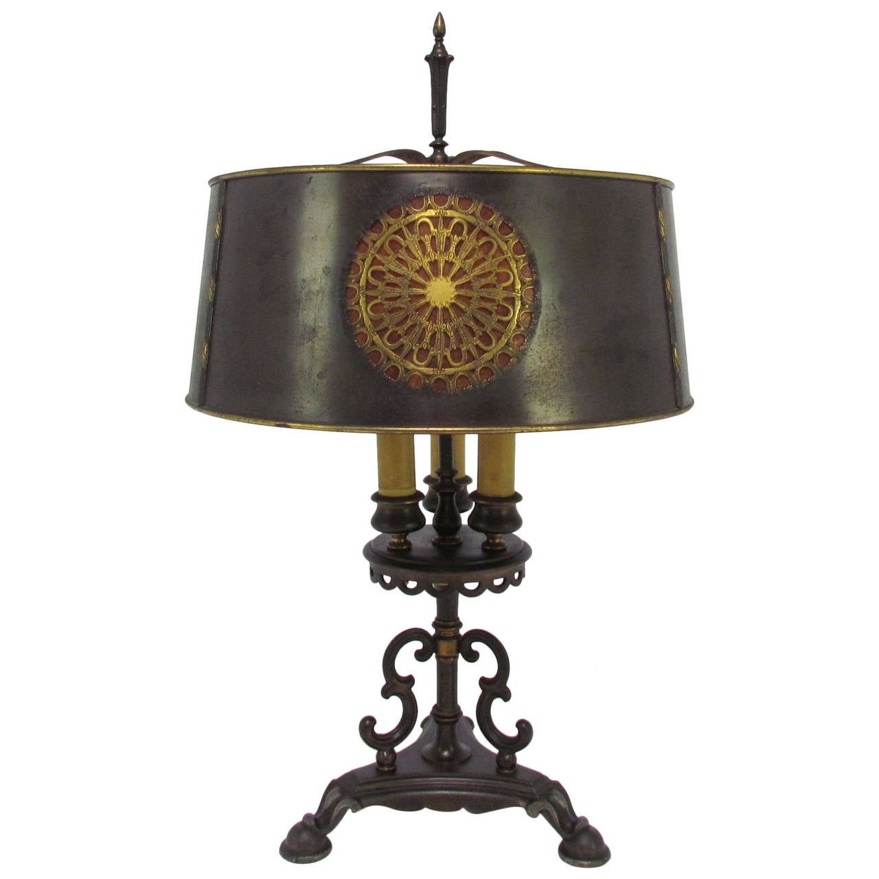 Spanish colonial revival table lamp by mutual sunset for