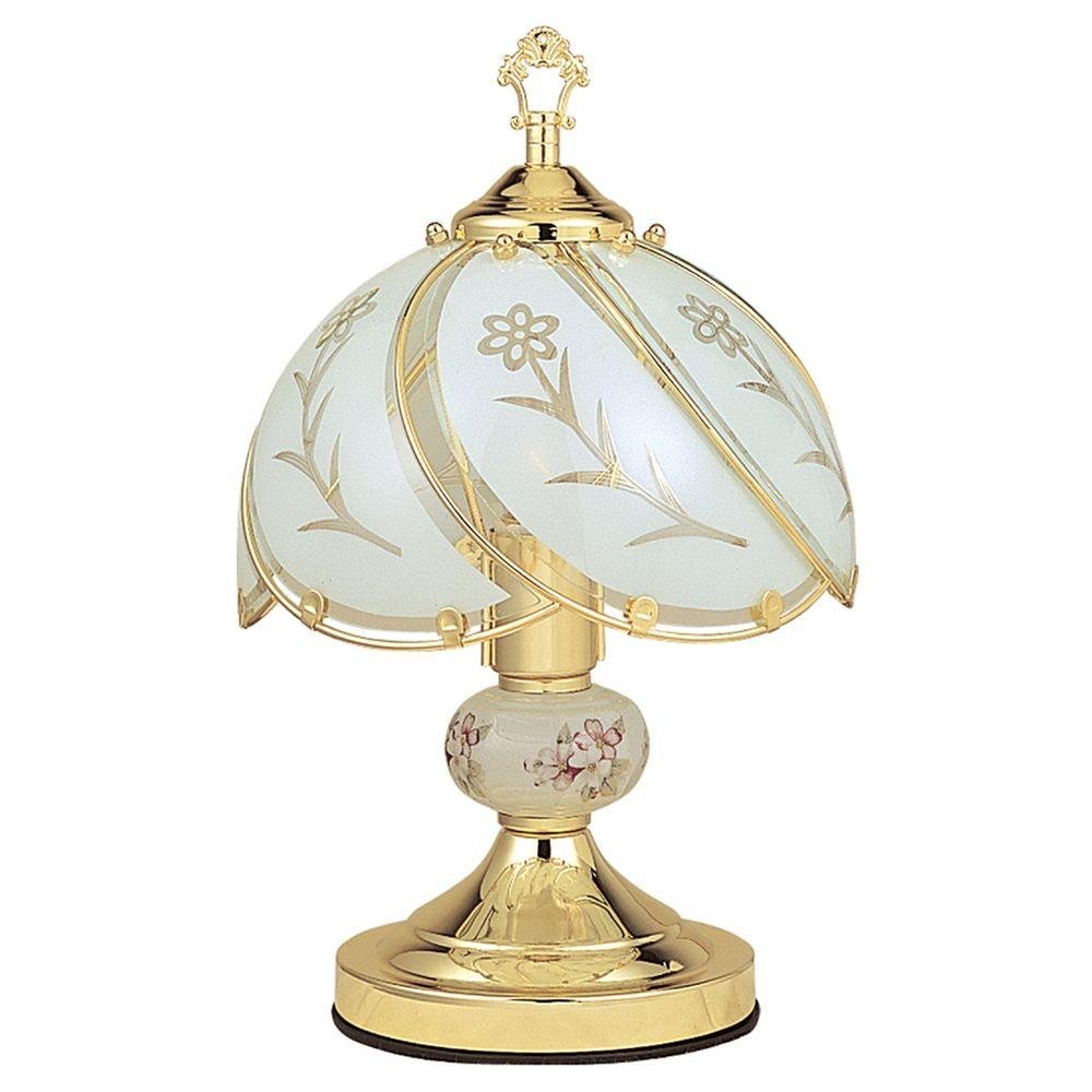 Table lamp floral gold touch sensor 14 25 in lamps