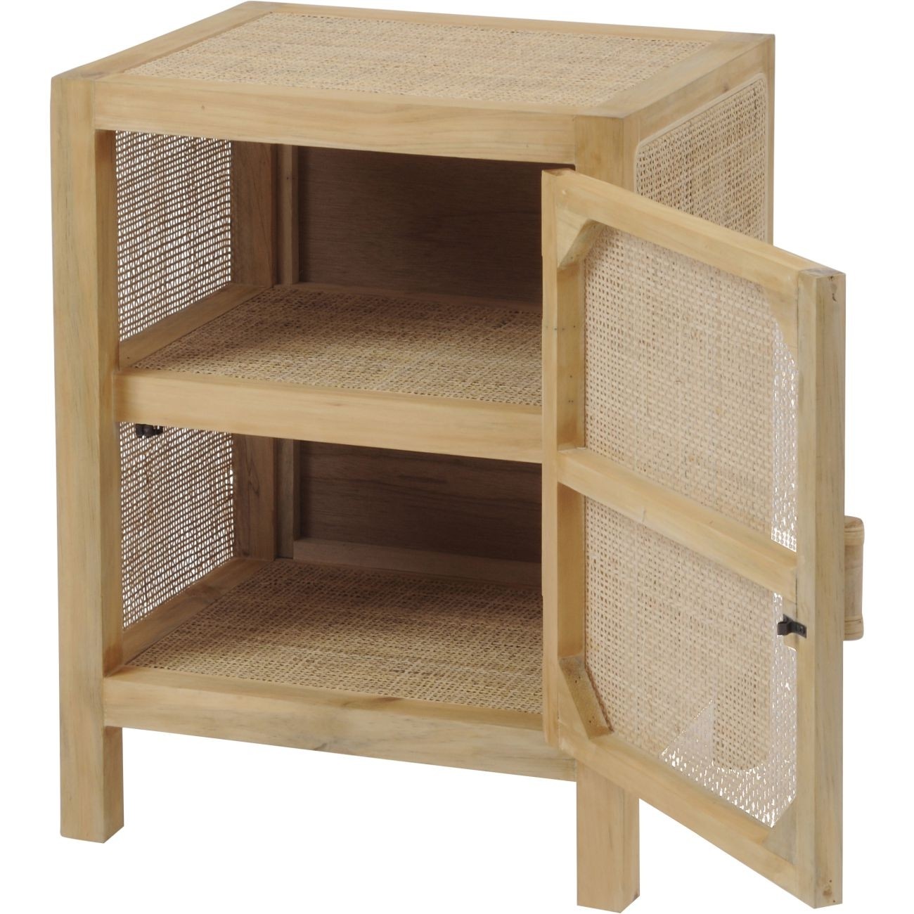 Toba natural rattan and cane small side cabinet libra