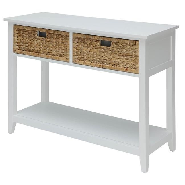 Urban designs 4726209 console table with two basket like