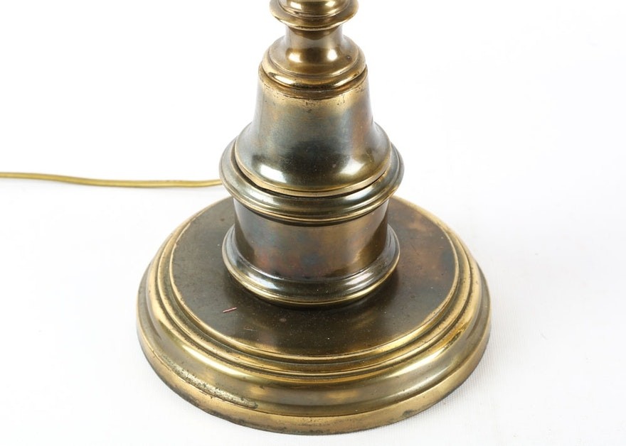Vintage colonial revival style brass table lamps ebth