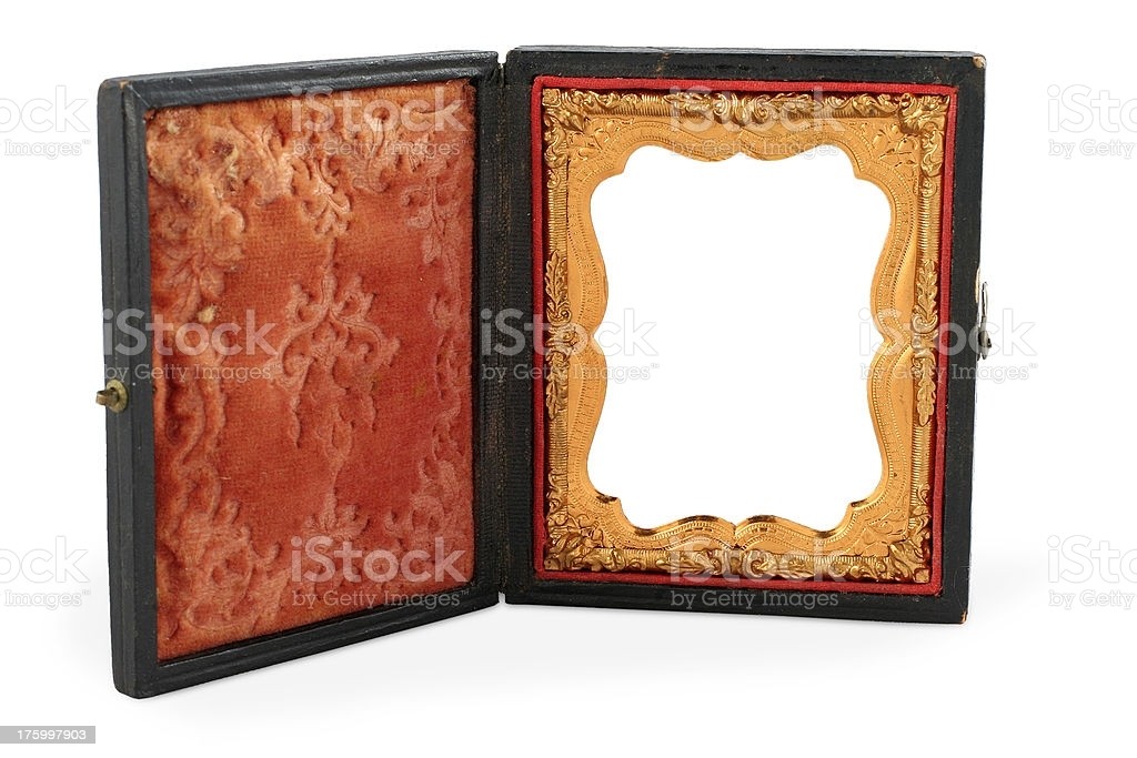 Vintage folding picture frame stock photo download image