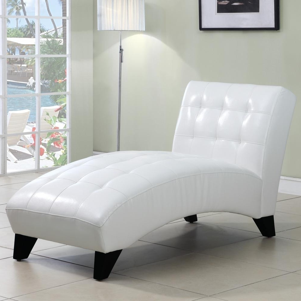 15 best ideas of white leather chaises