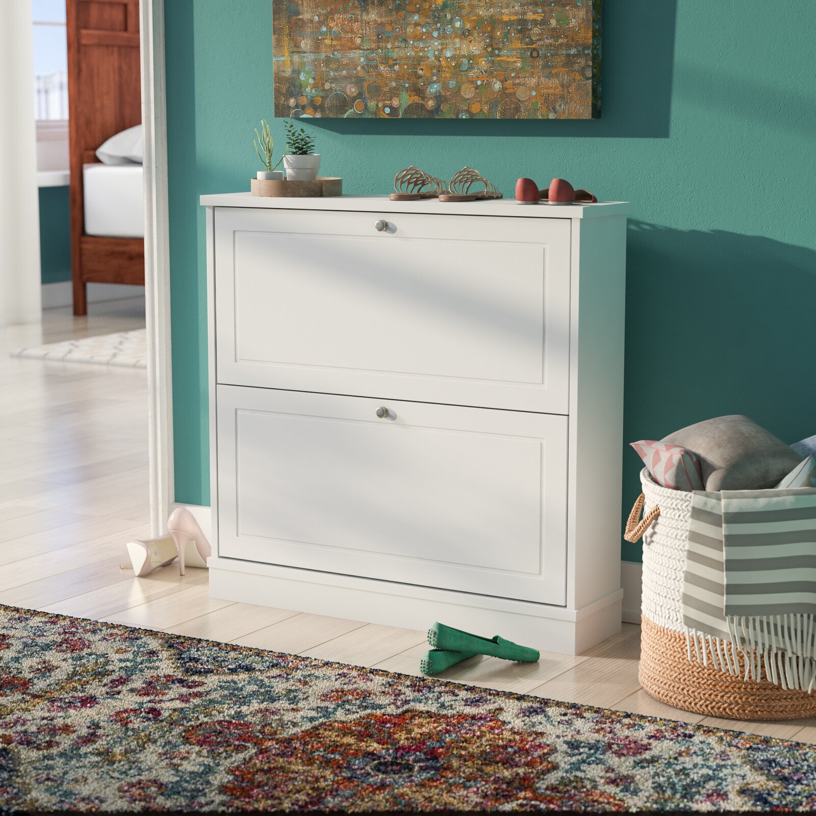 10 Best Shoe Cabinets With Doors - Foter