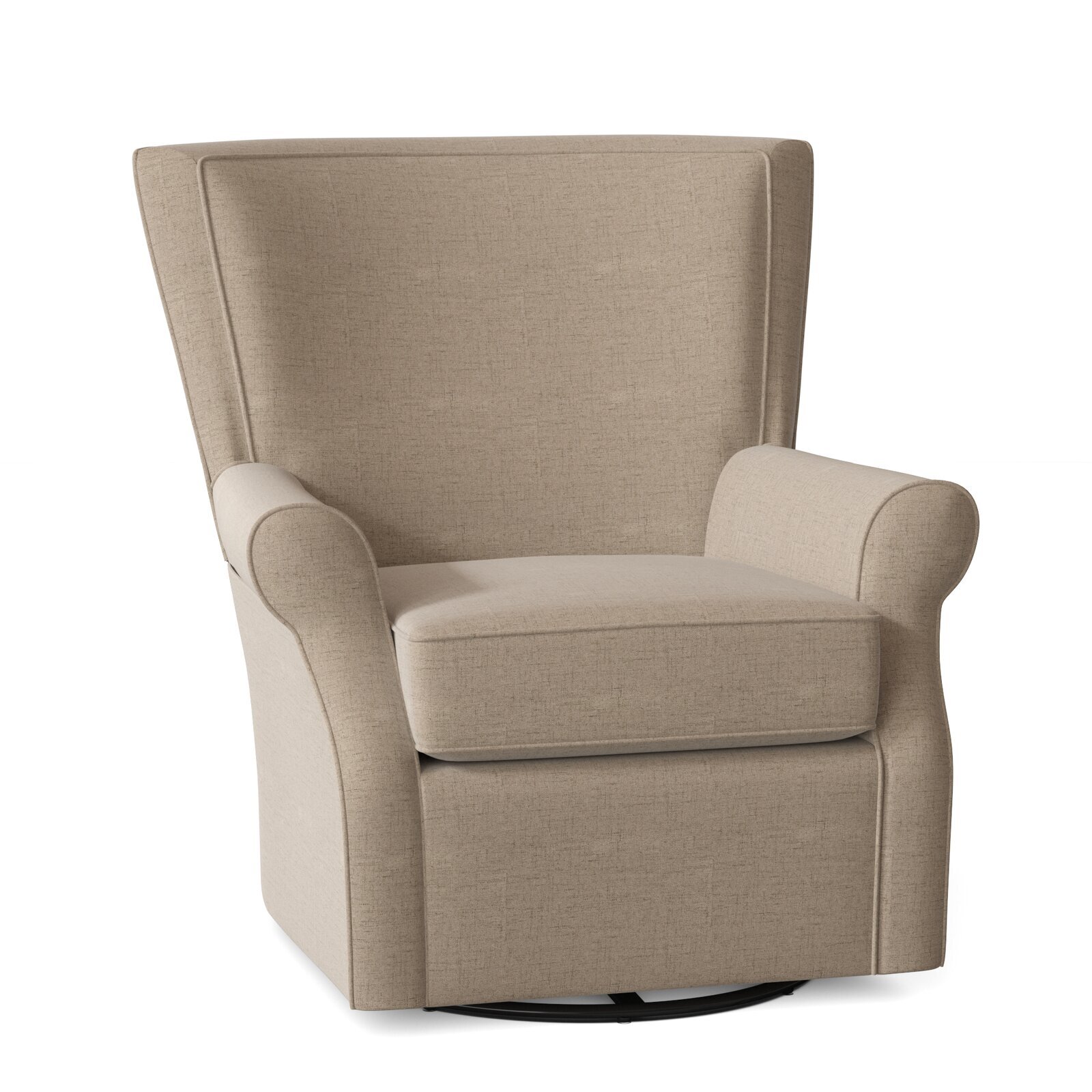 A mid century modern giant swivel chair