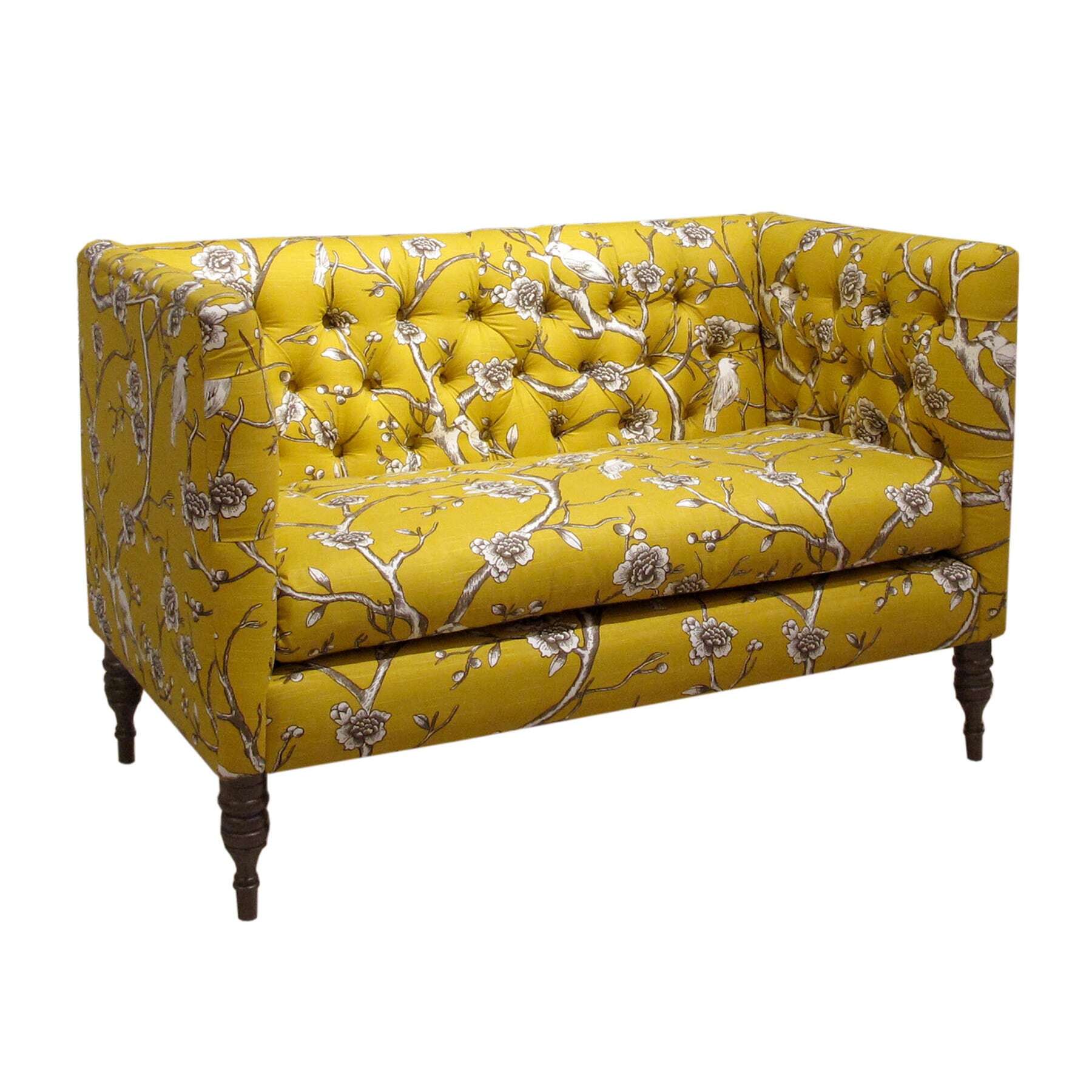 A vintage patterned couch