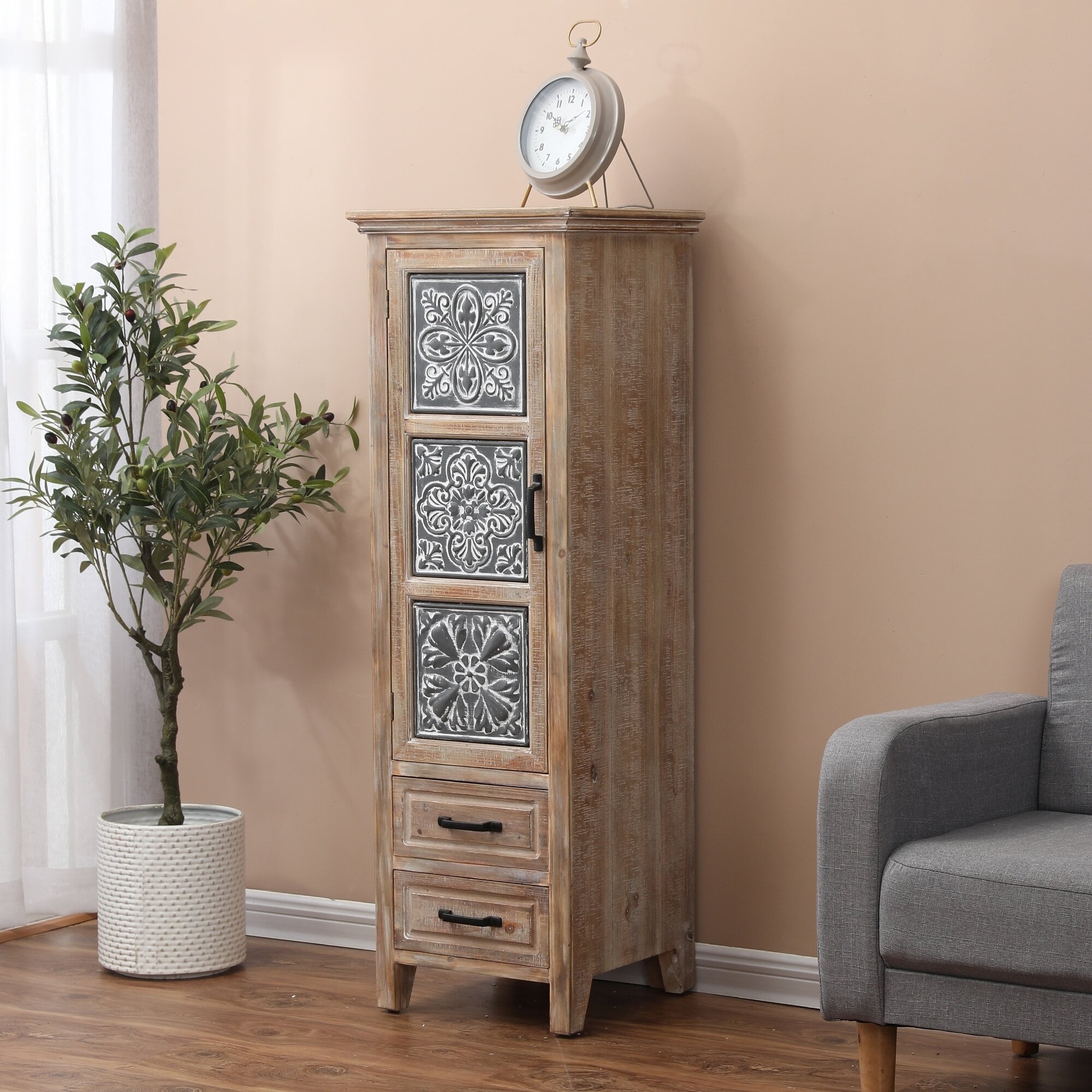 Accent Tall Narrow Storage Cabinet
