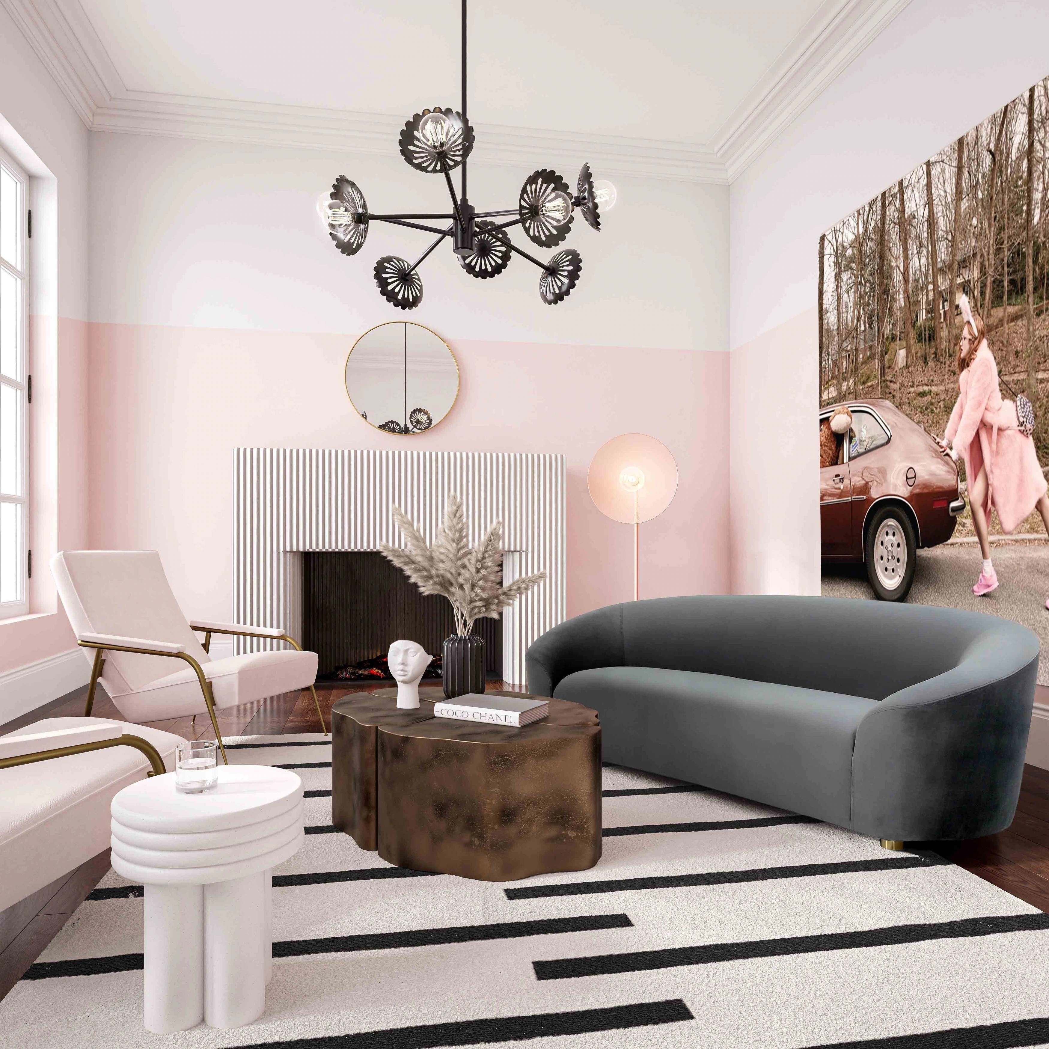 Add Nature to a Modest Sofa Design