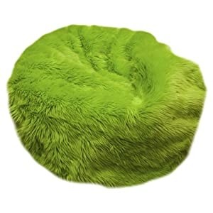 Amazon com fun furnishings beanbag small lime green 1