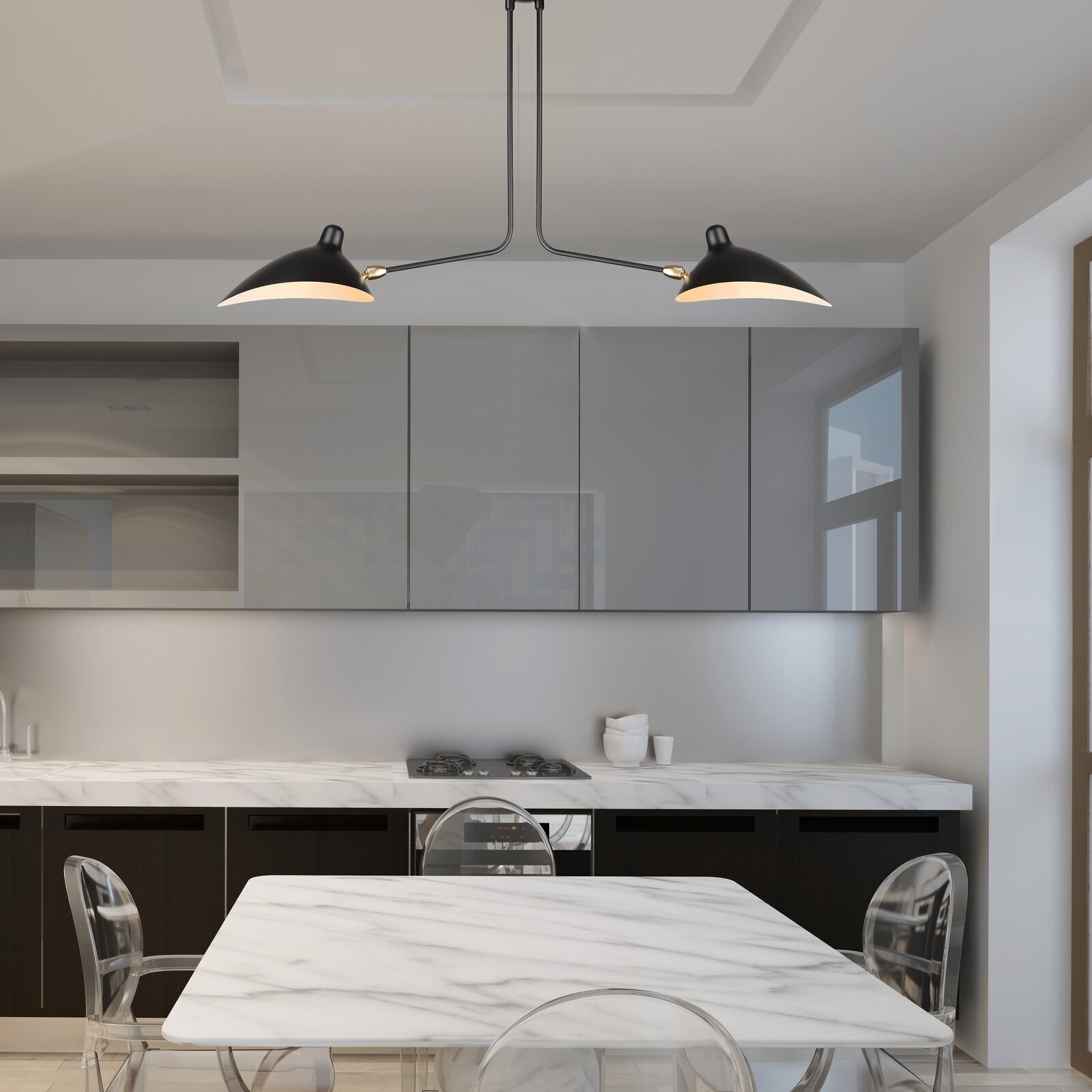 Angular shaped Kitchen Pendant Lights