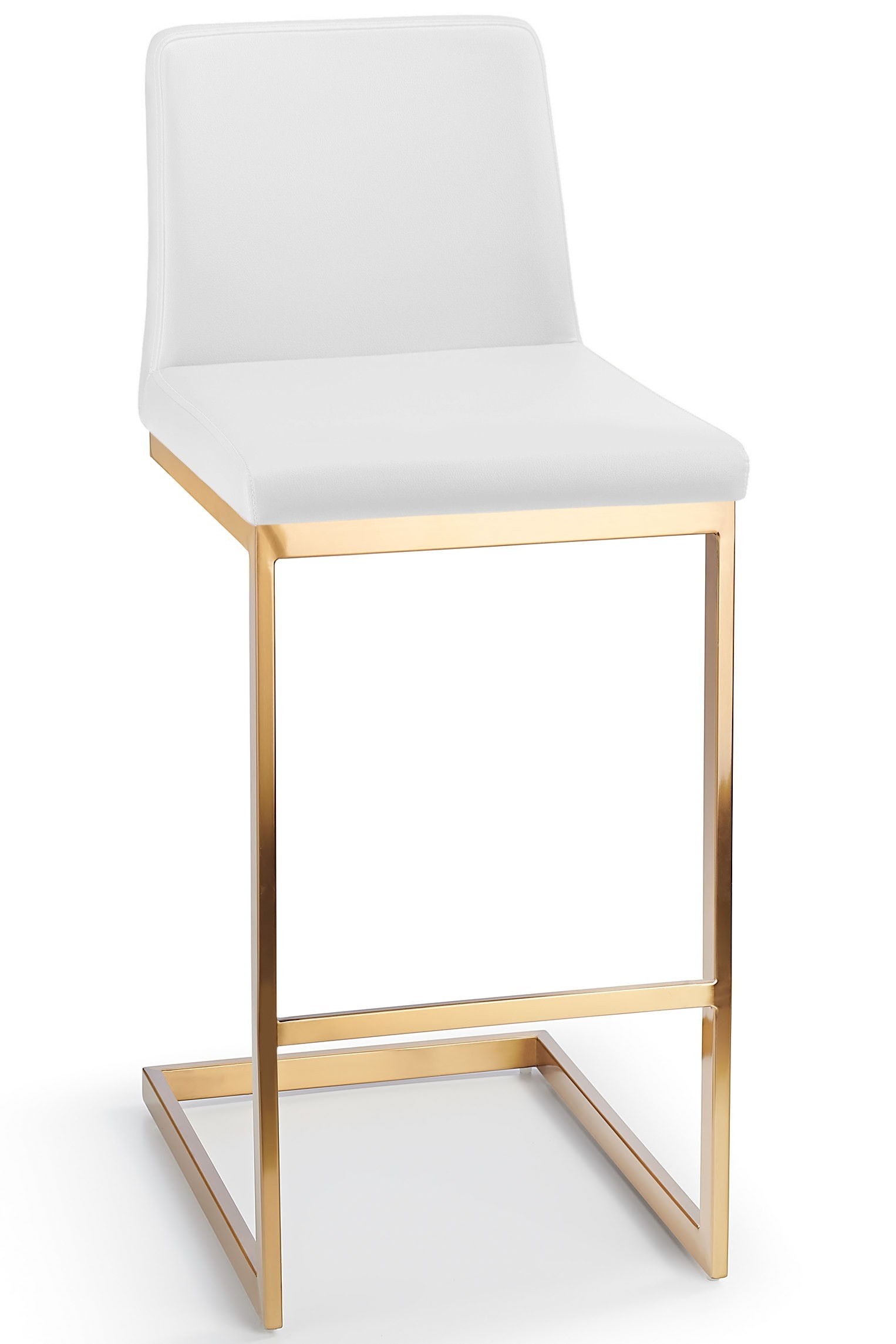 Ark gold bar stool white