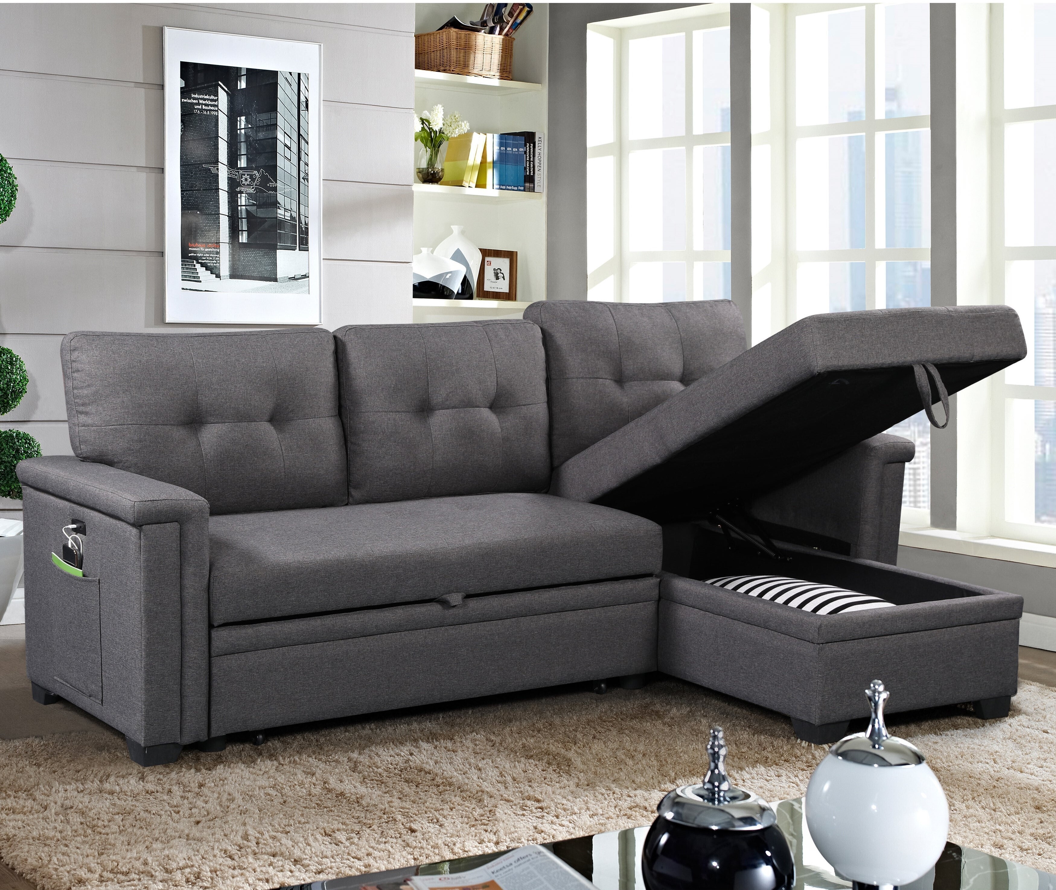 Sofa with storage deals underneath