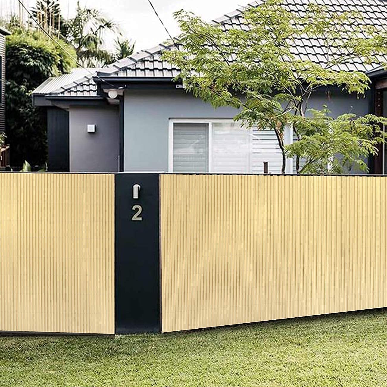 PVC Fence Screen Bamboo Mat Border Panel Garden Privacy Wall Wind Enclosure Roll 