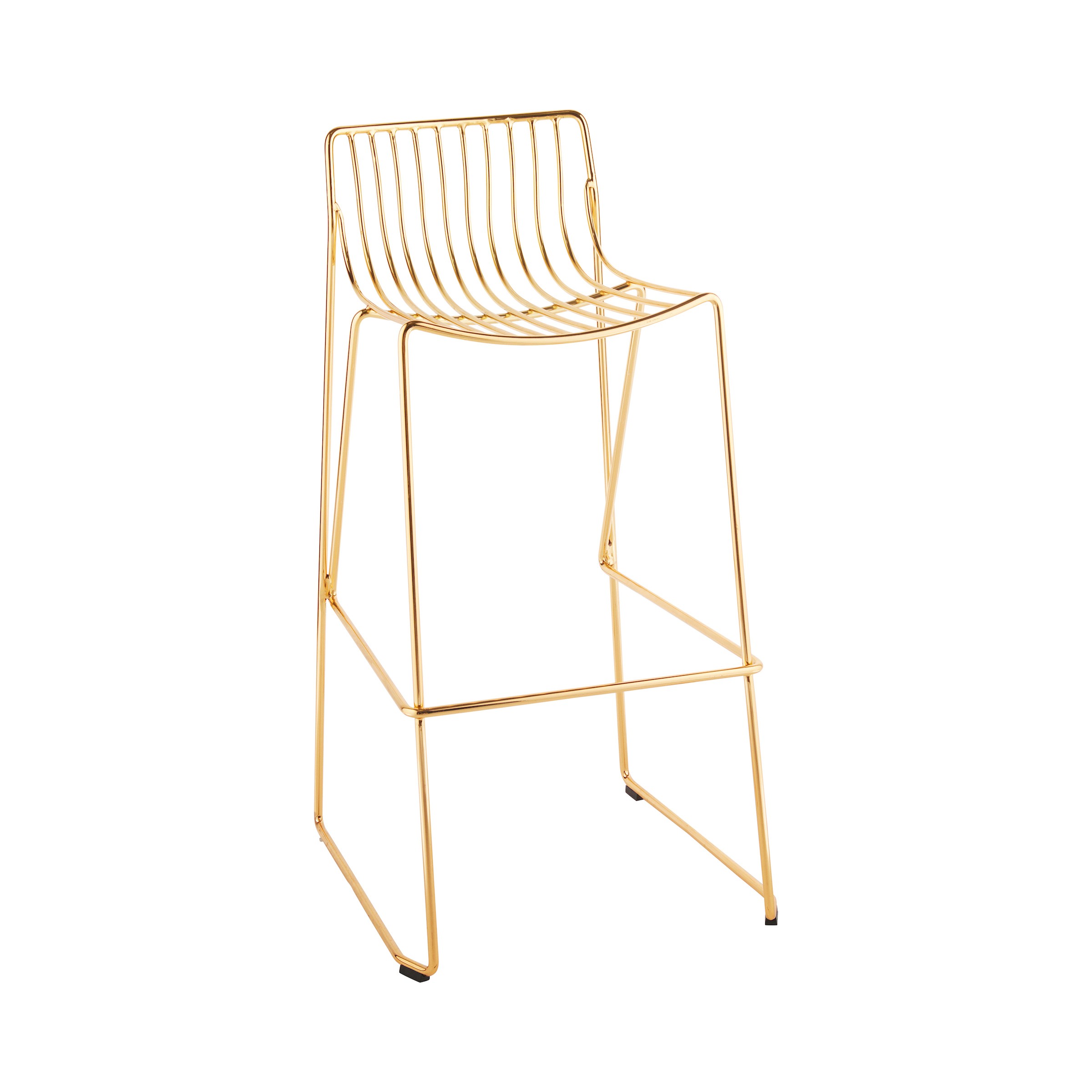 Bar stool wire gold hire society