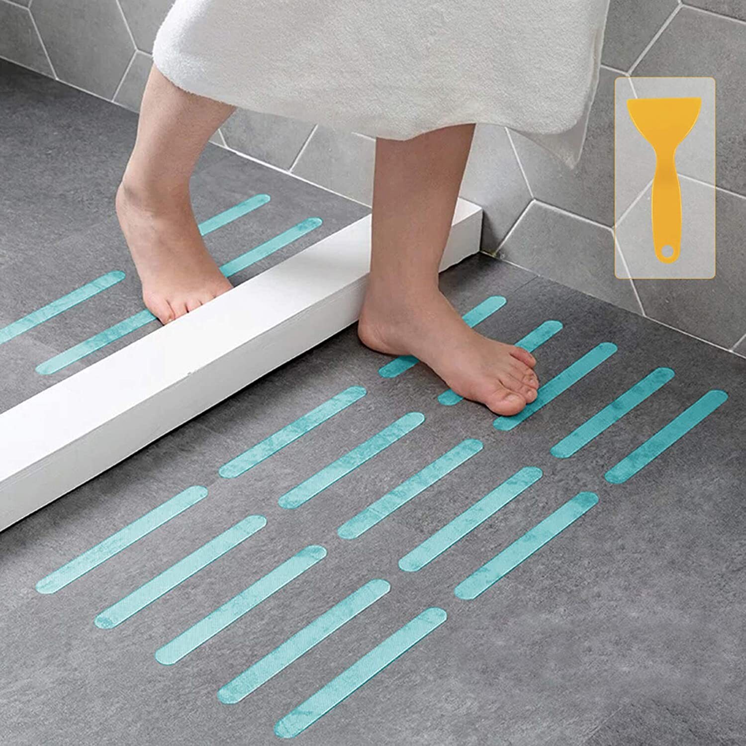 NEW Extra Long Bath Tub Non Slip Safety Skid Shower Protection Clear Mat 