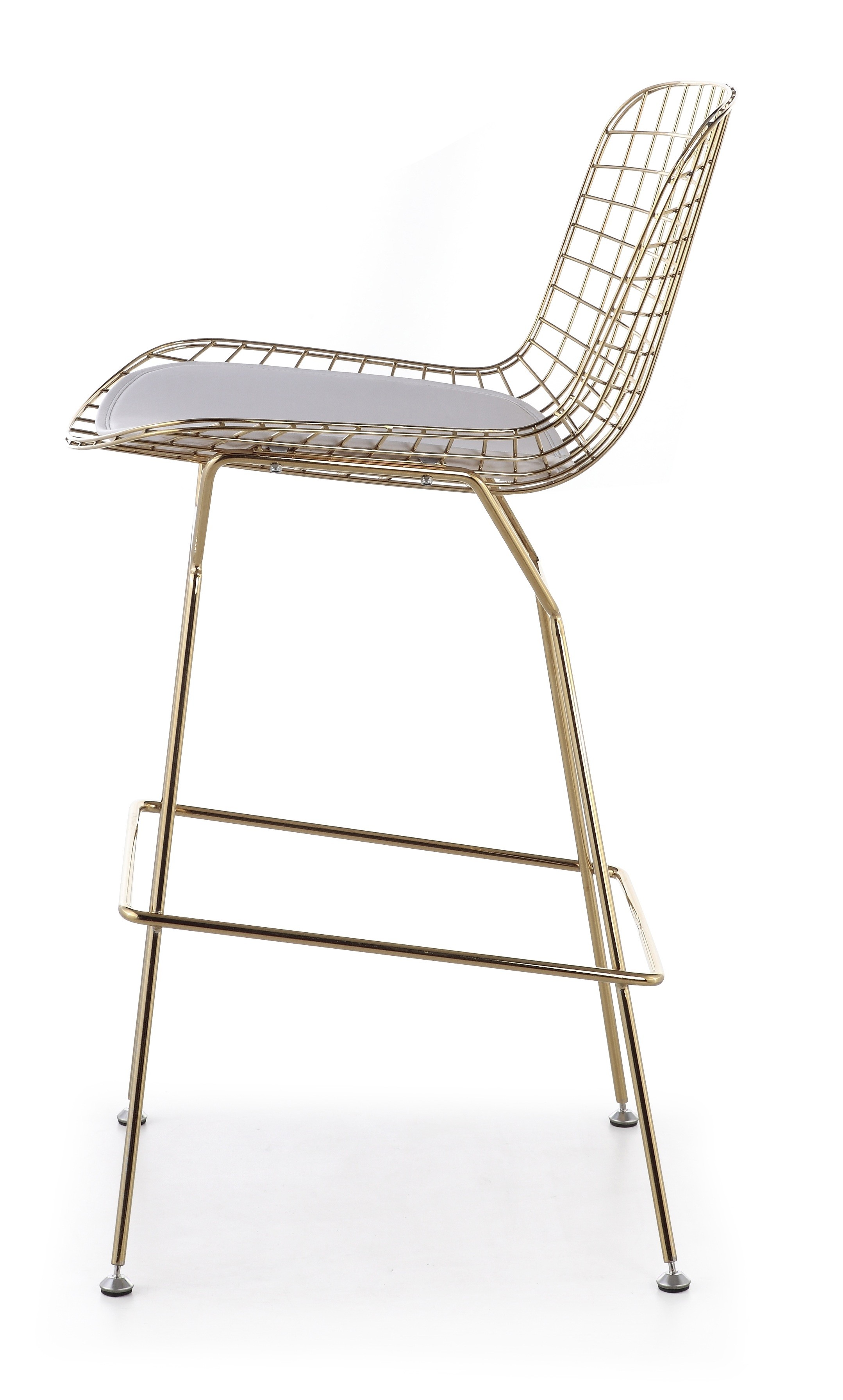 Bertoia bar stool in gold