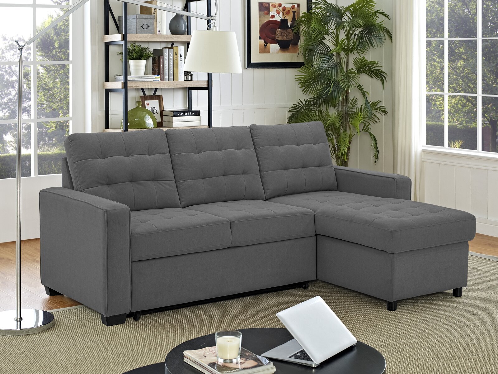 bryson 89.7'' square arm sofa bed